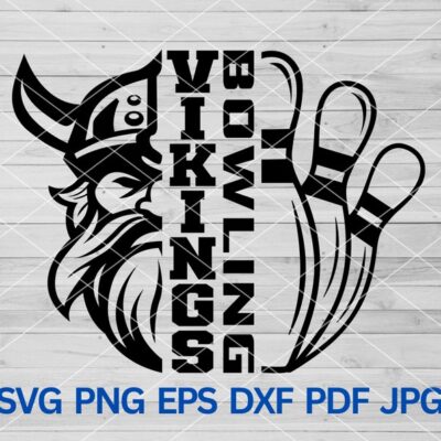 21730 Vikings Bowling svg Vikings svg Vikings school pride Vikings Spirit Vikings mascot svg Vikings Bowling svg Cricut cut file Bowling svg