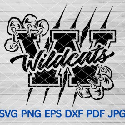 21748 Wildcats SVG Wildcats svg Cut file for Cricut Wildcats Mascot svg High School Wildcats football soccer svg Wildcats school spirit Cheer