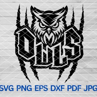 21761 Owl svg Owls svg Owls mascot svg High School Owls Sport Sublimation svg Owls School Spirit Cheer Mom Owl Claws Marks svg Owl Pride mom