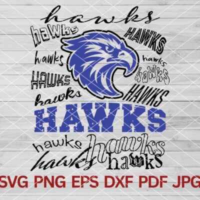 21775 Hawks SVG Hawk Bird svg Hawks mascot svg Hawks High School Football Basketball Volleyball Hawk svg Cut Files Cricut Hawks School Spirit