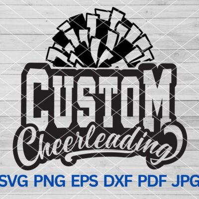 21780 Personalised Custom Cheerleading svg Personalized svg Cheerleading Pom Pom svg Cheer Team Custom SVG Personalised School Cheer Team svg