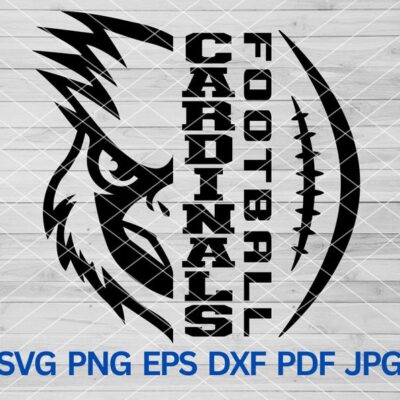 21788 High School Cardinals football svg Cardinals svg Cardinals mascot svg Cardinals school pride Cardinal svg cut file cricut Football Mom