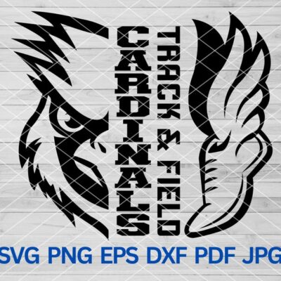 21794 Cardinals Track Field svg Cardinals svg Cardinals mascot svg Cardinals Track and Field svg Cut Files Cricut Cardinals Track Team