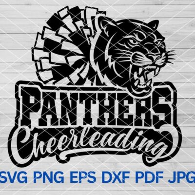 21795 Panthers Cheerleading svg Panthers svg Panthers mascot svg Panthers school spirit Panthers Cheer Mom shirt svg Panthers Cheer Cricut svg