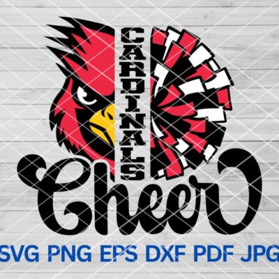 21796 Cardinals Cheer svg Cardinals cheerleading High School Team Sport Cardinals mascot svg Cardinals svg Cardinals Pride Cardinals Cheer Mom