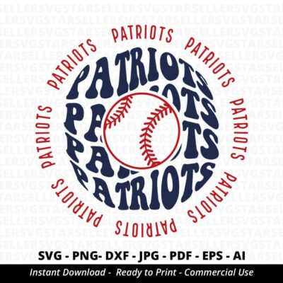 2181 Patriots Baseball SVG PNG Stacked Patriots svg Patriots svg Patriots Shirt svg Patriots Cheer svg Patriots Mascot svg Patriots Mom Cricut