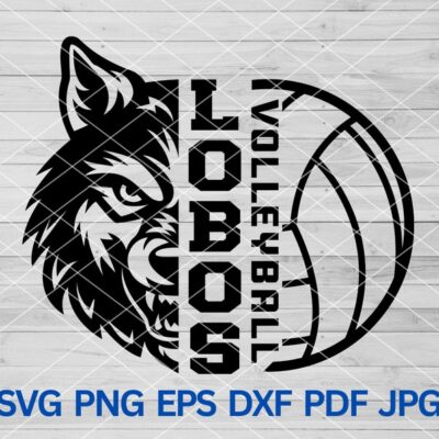 21824 High School Lobos Volleyball svg Lobos Pride svg Wolf Svg Lobos svg Lobos Cut file for Cricut Lobos Mascot svg Lobos Cheer Mom svg