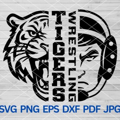 21844 Tigers Wrestling svg Wrestler svg Tigers mascot svg Tigers svg Cut Files Cricut Wrestling svg Wrestling mom Tigers School Spirit