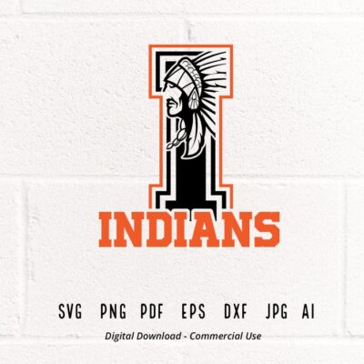 2188 Indians SVG PNG Indians Face svg I Indians svg Indians Mascot svg Indians Cheer svg Indians Vibes School Spirit svg Indians Sport svg