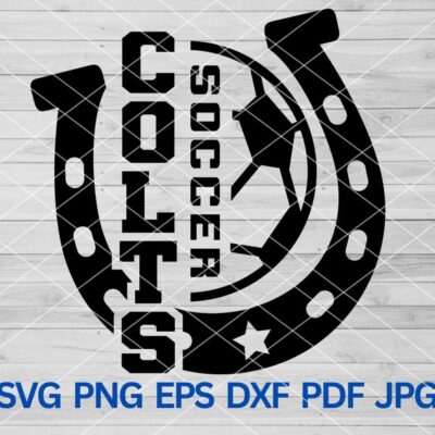 21904 High School Colts Soccer svg Colts svg Colts mascot svg Colts School Spirit Horseshoe svg Colts Cheerleading svg Colts Pride Mom