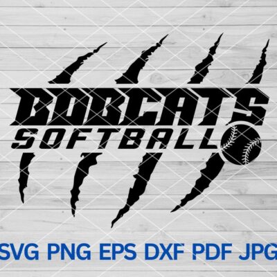 21907 High School Bobcats Softball svg Bobcats svg Cut Files Cricut Bobcats school Bobcats mascot svg Bobcats Claw Marks svg Bobcats Cheer