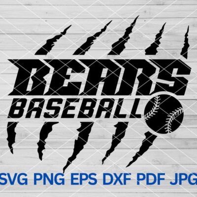 21909 High School Bears Baseball svg Bear svg Bears svg Bears Pride Baseball mom svg Bears School Spirit Bears Mascot svg Bears Cheer svg