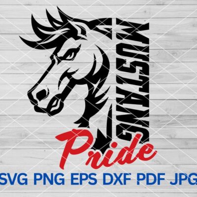 21916 Mustang Pride svg Mustangs Pride svg Mustangs svg Mustangs mascot svg Mustangs Cheer mom Mustangs Cheerleading Sublimation Designs