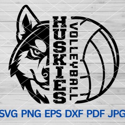 21920 High School Huskies Volleyball svg Huskies svg Huskies mascot svg Huskies school spirit Huskies Pride Huskies Cheers Mom Volleyball svg