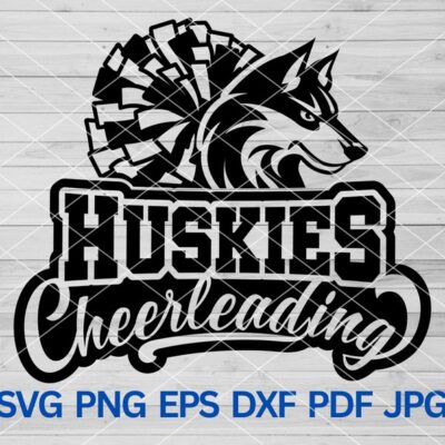 21938 Huskies Cheerleading svg Husky svg Huskies svg Huskies mascot svg Huskies school spirit Huskies Pride Cheers Mom Shirt Pom pom svg