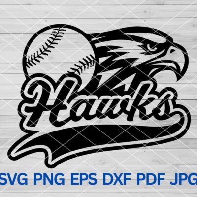 21953 High School Hawks Baseball svg Hawks Softball svg Cut Files Cricut Hawks School Spirit svg Hawks mascot svg Hawks Pride Hawks Cheer svg