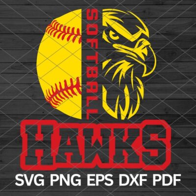 21960 High School Hawks Softball svg Eagle Hawk Bird svg Hawks mascot svg Hawks School Spirit Hawks Pride svg Softball Cheer Mom Softball svg