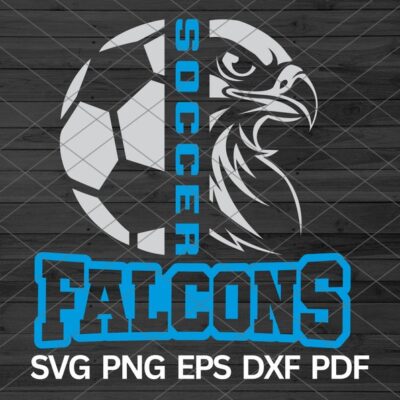 21983 High School Falcons Soccer svg Falcons svg Cut Files Falcons mascot svg Falcons Pride Falcon Cheerleading Falcons School Spirit