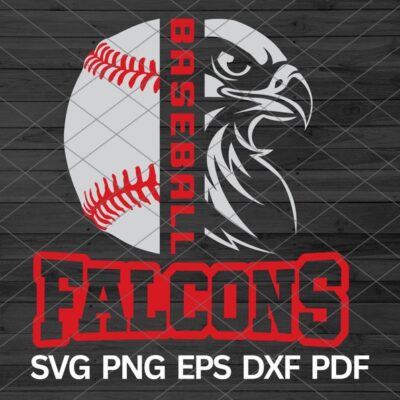 21988 High School Falcons Baseball svg Falcons svg Cut Files Falcons mascot svg Falcons Pride Falcon Cheerleading Falcons School Spirit