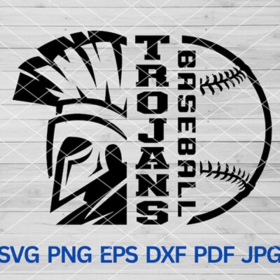 22070 High School Trojans Baseball svg Trojans Pride svg Trojans svg Trojans mascot svg Trojans cut file cricut Trojans Cheer mom svg