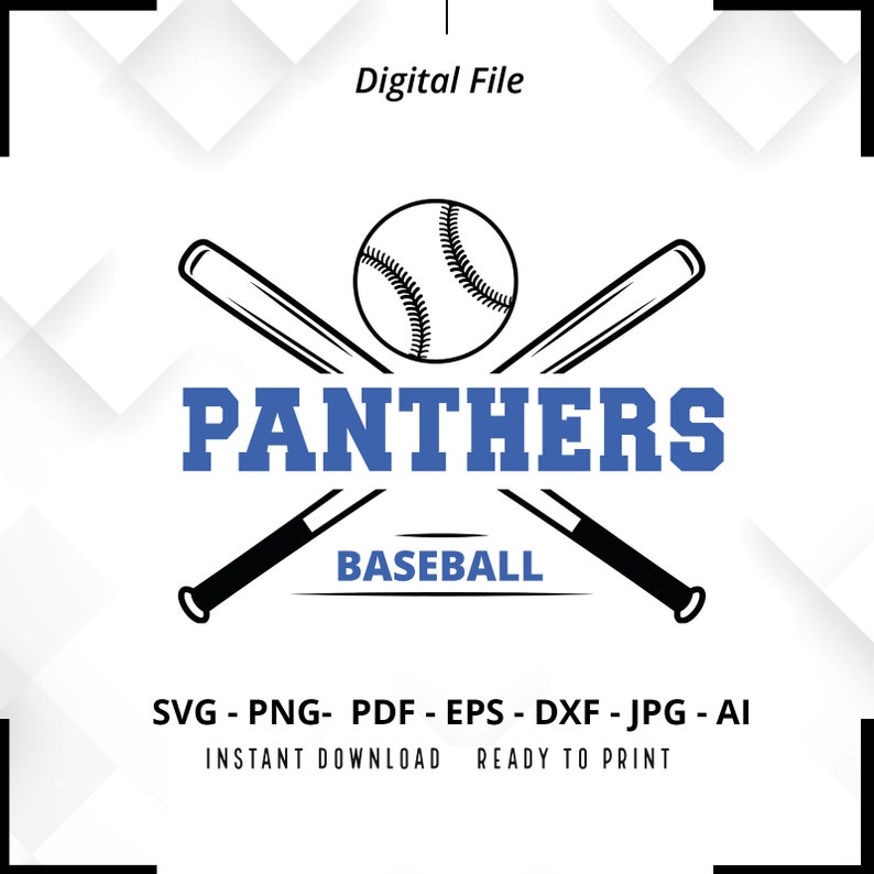 2209 Panthers Baseball SVG PNG Panthers svg Baseball svg Panthers Shirt svg Panthers Cheer svg Panthers Mom svg Baseball Shirt svg Cricut