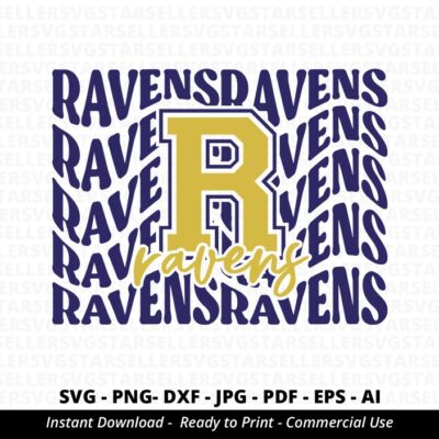 2213 Ravens SVG PNG Stacked Ravens svg Ravens Shirt svg Ravens Cheer svg School Spirit svg Ravens Mascot svg Ravens Pride svg Ravens Mom Cricut