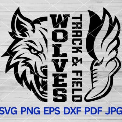 22132 Wolves Track Field svg Wolf Pride svg Wolf Svg Wolves svg Track and Field svg Wolves Mascot svg Wolves Track Team Wolves Cheer