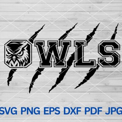 22206 Owl svg Owls svg Owls mascot svg High School Owls Sport Sublimation svg Owls School Spirit Cheer Mom Owl Claws Marks svg Owl Pride mom