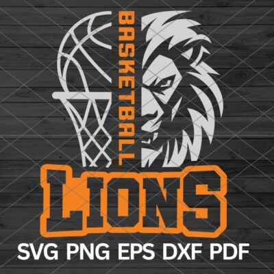 22214 High School Lions Basketball svg Lion School Spirit Lions svg Lion svg Lions Mascot svg Lions Basketball Mom svg Lions Cheer Pride