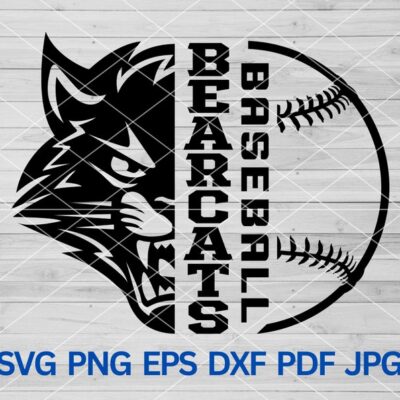 22229 High School Bearcats Baseball svg Bearcat svg Bearcats svg Bearcats Pride Bearcats School Spirit Bearcats Mascot svg Bearcats Cheer Mom