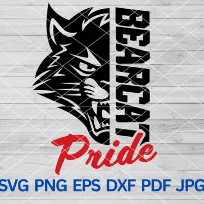 22235 Bearcat Pride svg Bearcat svg Bearcats svg Bearcats football mom cut file Bearcats School Spirit Bearcats Mascot svg Bearcats Cheer