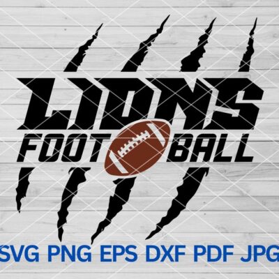 22239 High School Lions Football svg Lion Football svg Lion School Spirit Lions svg Lion svg Lions Mascot svg Lions Sports Mom Cheer Pride