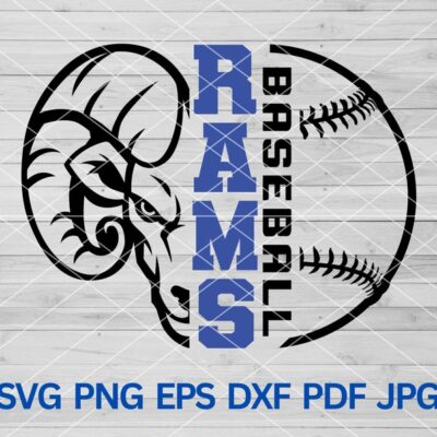 22247 High School Rams Baseball svg Ram Svg Rams svg Rams svg Cut Files Cricut Rams school svg sports Rams mascot svg Rams Pride Spirit