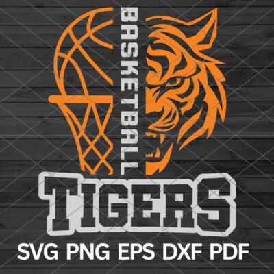 22280 High School Tigers Basketball svg Tigers svg Tigers mascot svg Tigers Cut Files Cricut Tigers School Spirit Tigers Pride Tigers Cheer