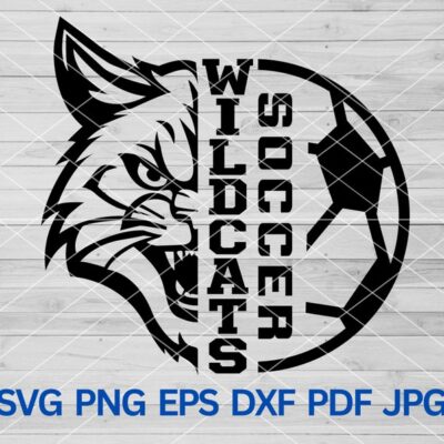 22289 High School Wildcats Soccer svg Wildcats svg Cut file for Cricut Wildcats school spirit Wildcats Mascot svg Wildcats Pride Wildcats svg