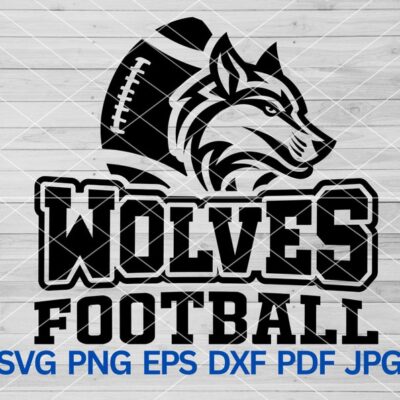 22302 High School Wolves Football svg Wolf Pride svg Wolf Svg Wolves svg Wolf Cut file for Cricut Wolves Mascot svg Wolves Mom Wolves Cheer