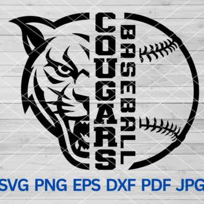 22316 High School Cougars Baseball svg Cougar svg Cougars svg Cougars mascot svg Cougar School Spirit Cougars Cheer svg Cougars Pride svg