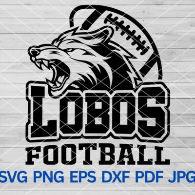 22321 High School Lobos Football svg Lobos Pride svg Wolf Svg Lobos svg Lobos Cut file for Cricut Lobos Mascot svg Lobos Cheer Mom svg