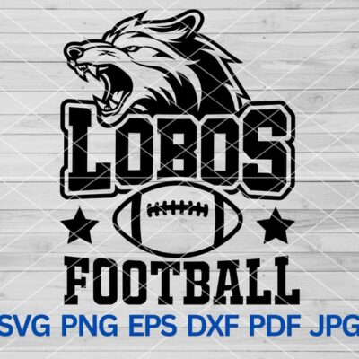 22326 High School Lobos Football svg Lobos Pride svg Wolf Svg Lobos svg Lobos Cut file for Cricut Lobos Mascot svg Lobos Cheer Mom svg