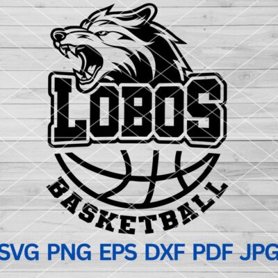 22331 High School Lobos Basketball svg Lobos Pride svg Wolf Svg Lobos svg Lobos Cut file for Cricut Lobos Mascot svg Lobos Cheer Mom svg