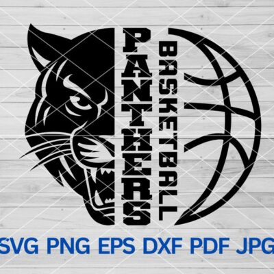 22343 High School Panthers Basketball svg Panthers Pride svg Panther svg Panthers svg Panthers mascot svg Panthers cut file cricut Cheer mom