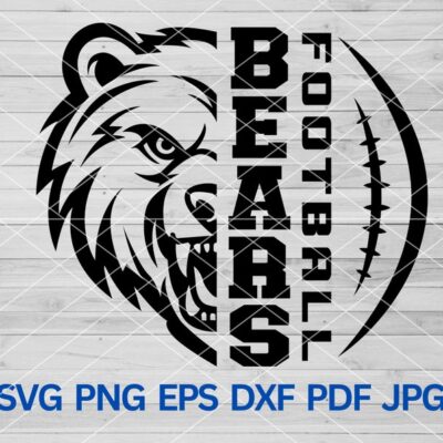 22354 High School Bears Football svg Bear svg Bears svg Bears Pride football mom svg Bears School Spirit Bears Mascot svg Bears Cheer svg