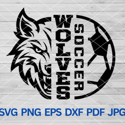 22358 High School Wolves Soccer svg Wolf Pride svg Wolf Svg Wolves svg Wolf Cut file for Cricut Wolves Mascot svg Wolves Mom Wolves Cheer