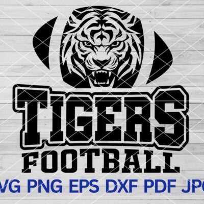 22371 High School Tigers Football svg Tigers svg Tigers mascot svg Tiger svg Cut Files Cricut Tigers School Spirit Tigers Pride Tigers Cheer