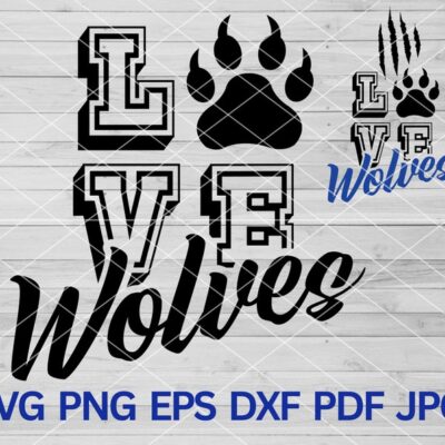 22406 Wolves Love svg Love Wolves svg Wolves scratches svg Wolves svg Wolves mascot svg School Pride Wolve svg Wolves Claws svg Wolves Paw svg