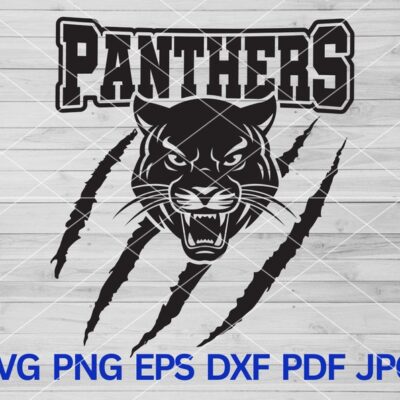 22414 Panther svg Panthers svg Panthers Scratches svg Panthers mascot svg Panthers school spirit cut file cricut Panthers Cheer Panthers Pride