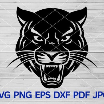 22416 Panther svg Panthers svg Panther PNG Panthers mascot svg Panthers school pride cut file cricut maker Black Panther svg Panther Cheer