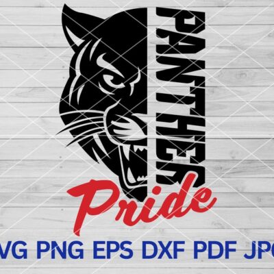 22418 Panther Pride svg Panther svg Panthers svg Panthers Sport Mom Panthers mascot svg Panthers school pride cut file cricut Panther Cheer