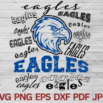 22433 Eagle Hawk Bird SVG Eagles mascot svg Eagles svg Cut Files Cricut Eagles School Spirit svg Team sports png Eagles Pride Eagles Cheer