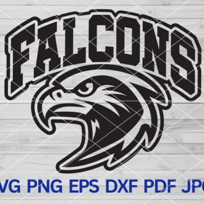 22446 Falcons Svg Falcon svg Cut Files Cricut Silhouette Falcon Falcons Pride Svg Falcon Head SVG American Falcon Vector Images Falcon PNG